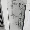Ușă de duș Rea Molier neagră 90 + profil
