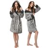 Naiste hommikumantel Huggy melange/Grey L/XL