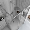 Shower Enclosure Rea City 80x100 Nickel Brush