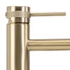 Bathroom faucet Rea Lungo Grip Brush Gold low