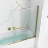 Mampara de baño Rea Fabian Gold Brush 100