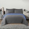 BEDSPREAD- QUILTED/DOUBLE-SIDED Inez Dark Grey-Blue