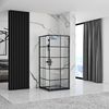 shower enclosure Rea Concept Black 80x80
