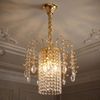 Lampa Wisząca z Kryształami SWE090-CP 30cm Złota
