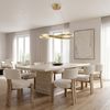 ВИСЯЩА ТАВАННА ЛАМПА SWE069-CP 80cm BRUSH GOLD