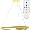 Люстра LED APP7797-cp Gold + Remote Control