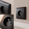 Single socket frame OSTE JNH013-1F Black