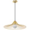 Lămpa de tavan suspendata plata rotunda Loft auriu APP499-1CP