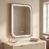 Specchio LED ZONE 80x60 BRUSH  ROSE GOLD