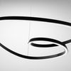 Lampe Ring Moderne LED + Télécommande APP796-cp Black
