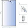 Shower screen Rea Aero N  100 Transparent