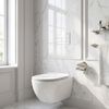 Beépíthető WC Tartókeret Szett Slim 024N T White Glass Nyomólappal