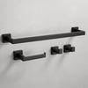 Ensemble d’accessoires de salle de bain Rio Black 4 pièces