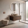 Set Vas WC Suspendat Focus + Lavoar pe Blat Rea Focus Taupe