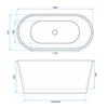 Freestanding Acrylic Bathtub GAJA 170