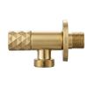 Ъглов вентил Diamond 03 1/2" x 3/4" Brush Gold
