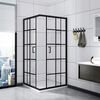 Square shower enclouser calani BLACK DELTA 90x90