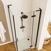 Shower enclosure REA Hugo Black 80x80