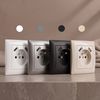 Single grounded socket + USB-A USB-C OSTE JNH004-G White