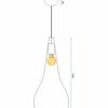 Lampa Sufitowa Wisząca Loft Metalowa  APP378-1CP Złota