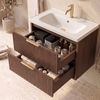 Тумба для ванной с раковиной REA Sherry 60cm Brown Walnut