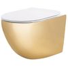 Cuvette WC suspendue Rea Carlo Mini Tornado NFQ GOLD WHITE