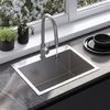 Stainless steel sink Liam BRUSH NICKEL