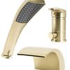 Bath faucet Rea Riven Brush Gold