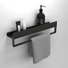Bathroom shelf SF01 45cm black matt