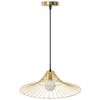 Lampada Da SoffittoPensile Piatto Rotondo Loft Oro APP499-1CP