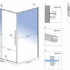 Shower enclosure SOLAR GOLD 80x100