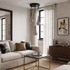 Lampa Wisząca APP1125-3CP Black Gold