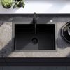 Stainless steel sink Liam Black