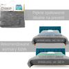 bedspread- quilted/double-sided Diamante D.Grey / Ecru