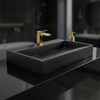 Lavabo in conglomerato GOYA BLACK MAT 70CM