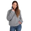 Bluza Damska Sherpa z kołnierzem Light Grey l