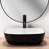 Countertop Basin Rea Belinda White Black