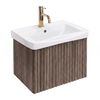 Meuble de salle de bains avec lavabo Rea DB85-50-1 Orio Dark 50cm
