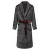 Bathrobe Roger Women Grey Red XL