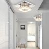 Křišťálová stropní lampa Square Plafon Glamour 8W APP405-C APP406-C