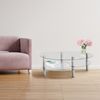 Kaffeetisch Glas CT-001 clear/clear
