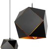 LAMPADA PENSILE DA SOFFITTO GEOMETRICO NERO APP287-1CP