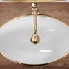 Countertop washbasin REA Pamela Gold White