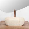 Countertop Basin Rea BELINDA MINI TRAVERTINE MATT