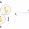 Lampe/Plafonnier APP879-C Triple White 3x40cm