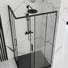 Shower enclosure Rea Punto Black 80x100