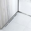 Front shower tray strip 130cm BRUSH NICKEL