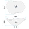 Ceramic Countertop Basin REA HM-02 Handmade ART