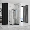 Shower enclosure Rea Punto Black 80x100