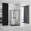 Cabine de douche Rea Punto Black 80x100